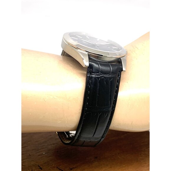 Tissot Men's Watch Swiss Quartz Blue Dial 40mm Black Leather Band T1274101604101 - Picture 13 of 15